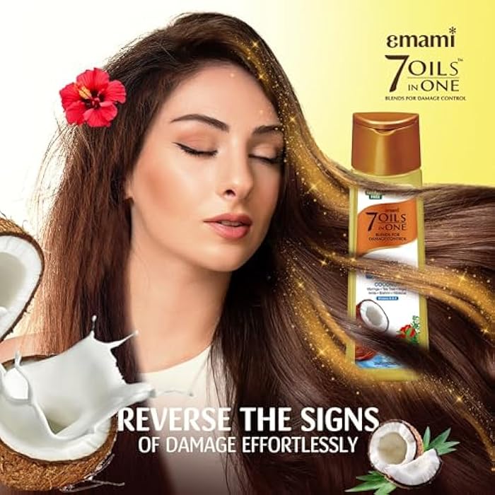 Emami 7 Oils in One Hair Oil Coconut 100ml - Image 2